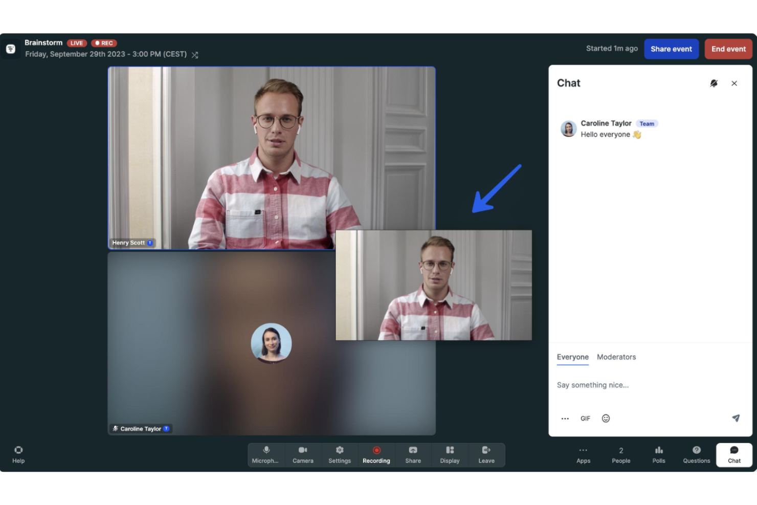 Livestorm screenshot - 10 bästa Webex-alternativen 2026
