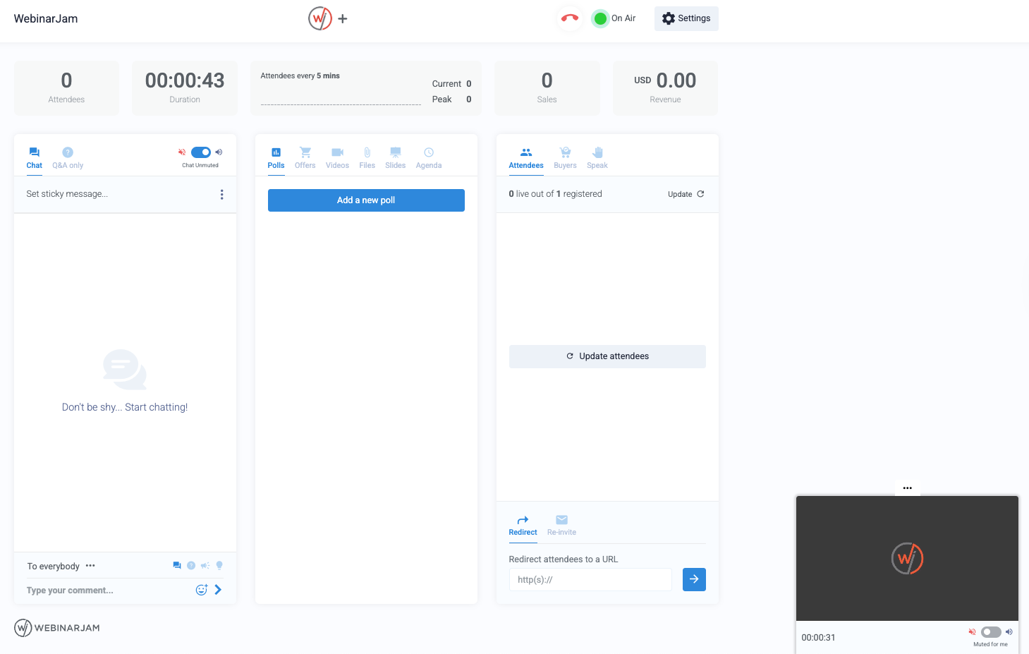 WebinarJam screenshot - Le 10 migliori alternative a Livestorm nel 2026
