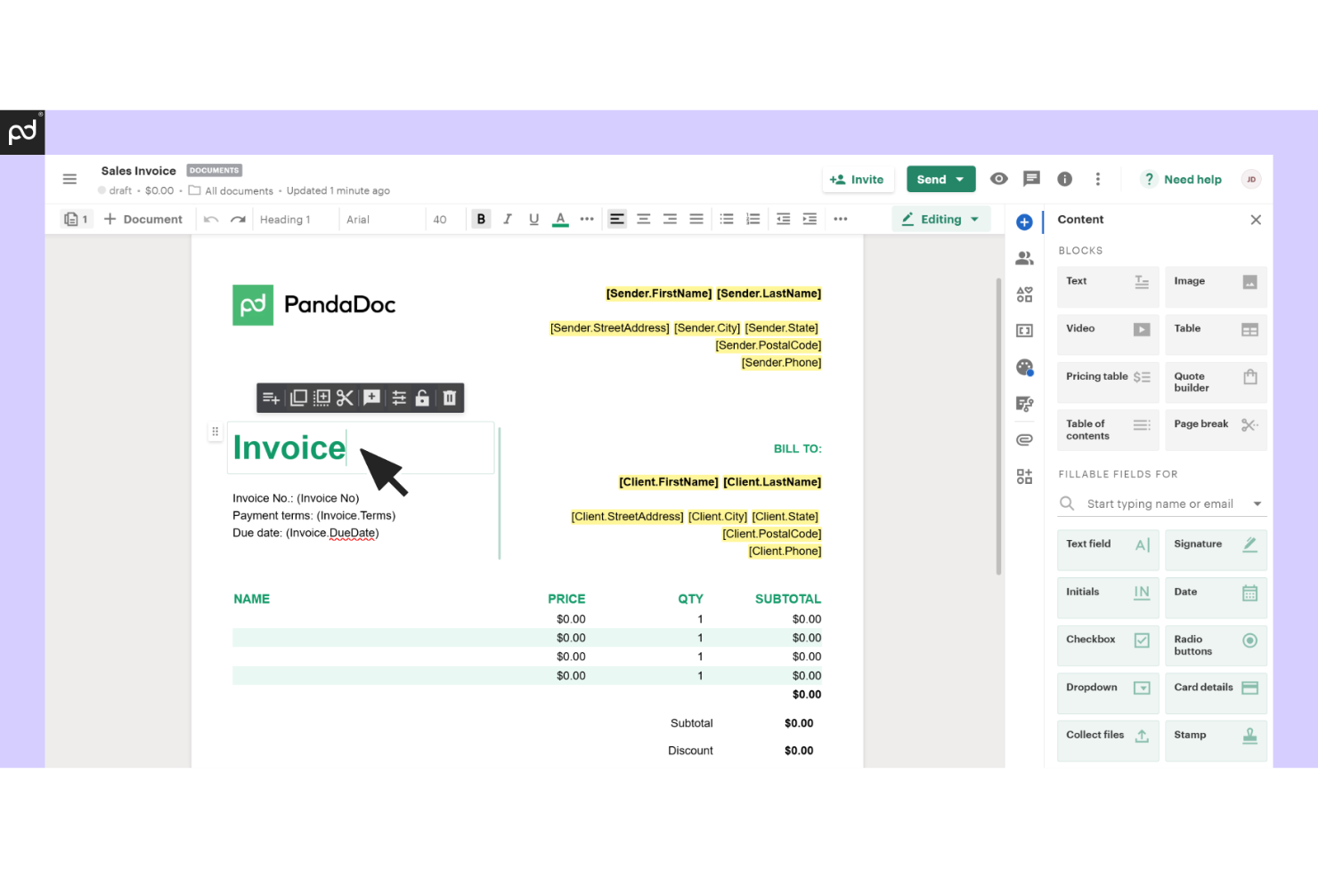 PandaDoc screenshot - 10 mejores alternativas a iManage en 2026