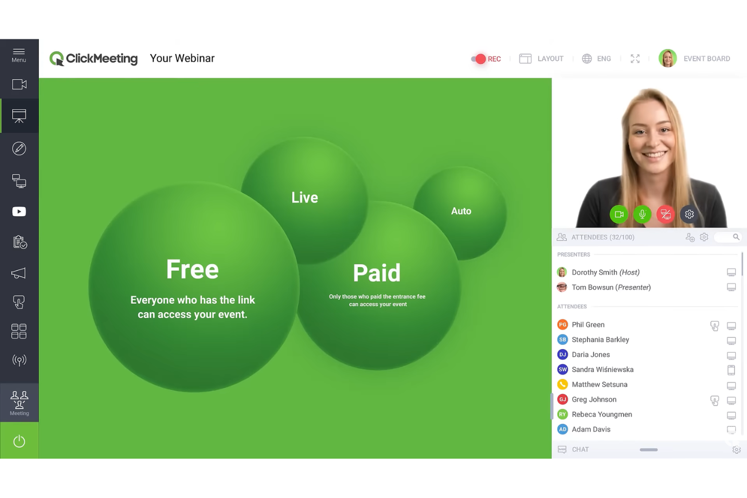 ClickMeeting screenshot - Le 10 migliori alternative a Livestorm nel 2026