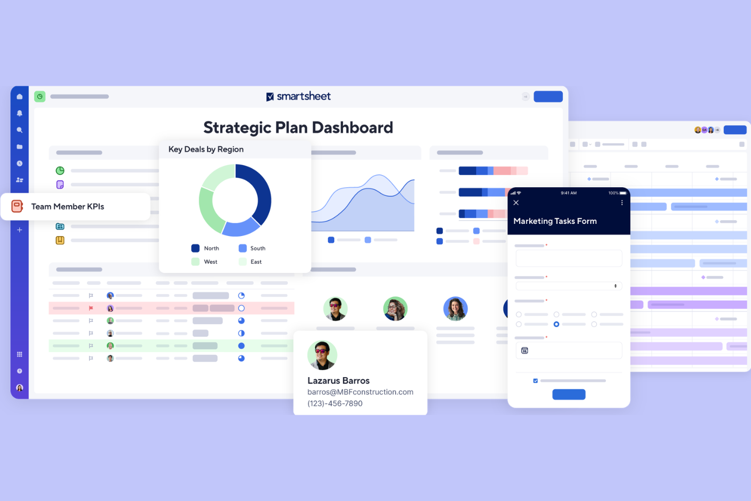 Smartsheet screenshot - 10 beste alternatieven voor Hello Bonsai in 2026