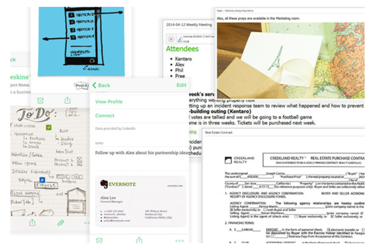 Evernote screenshot - 10 Mejores Alternativas a Obsidian Analizadas en 2026