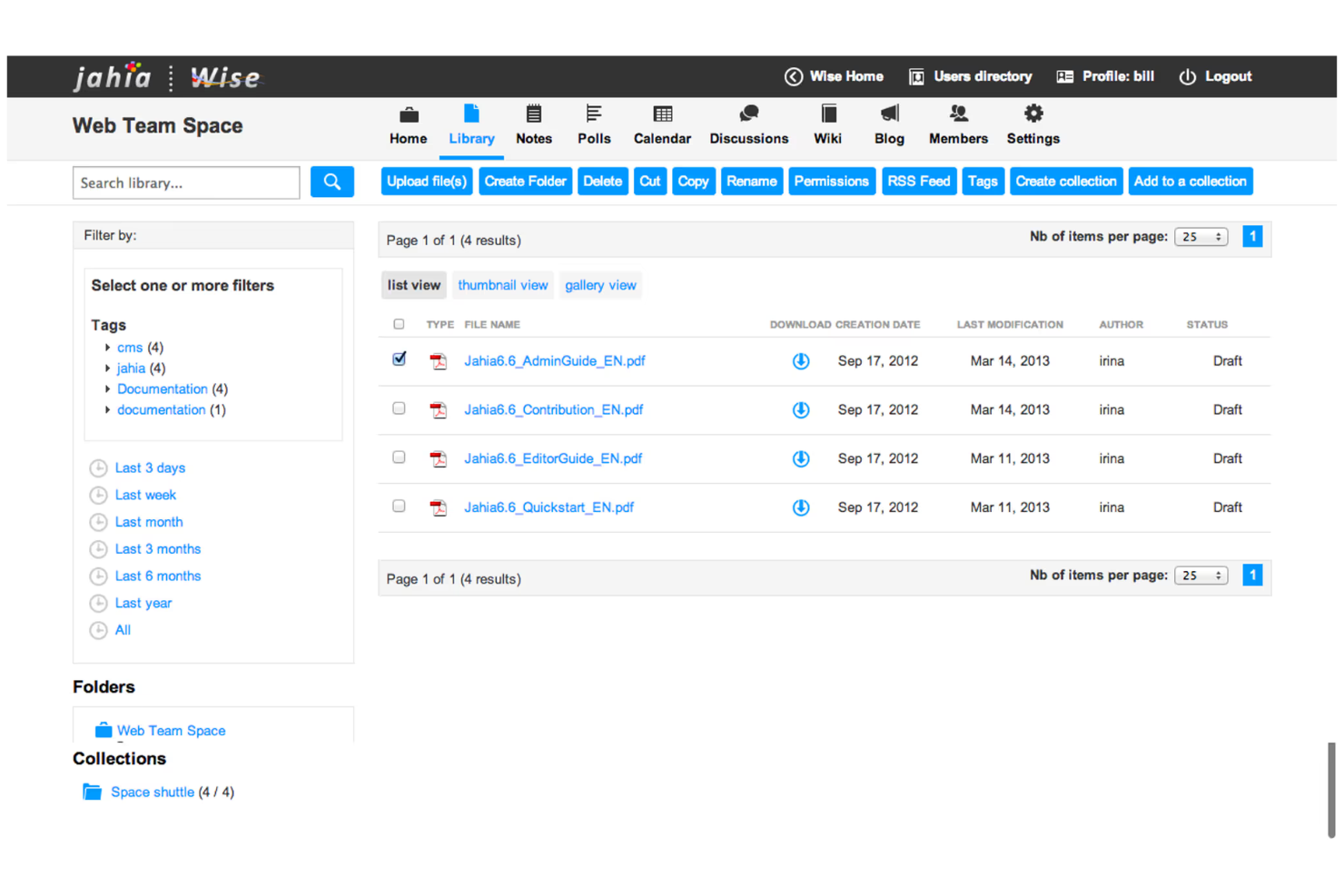 Jahia screenshot - Le 10 migliori alternative ad Adobe Experience Manager nel 2026