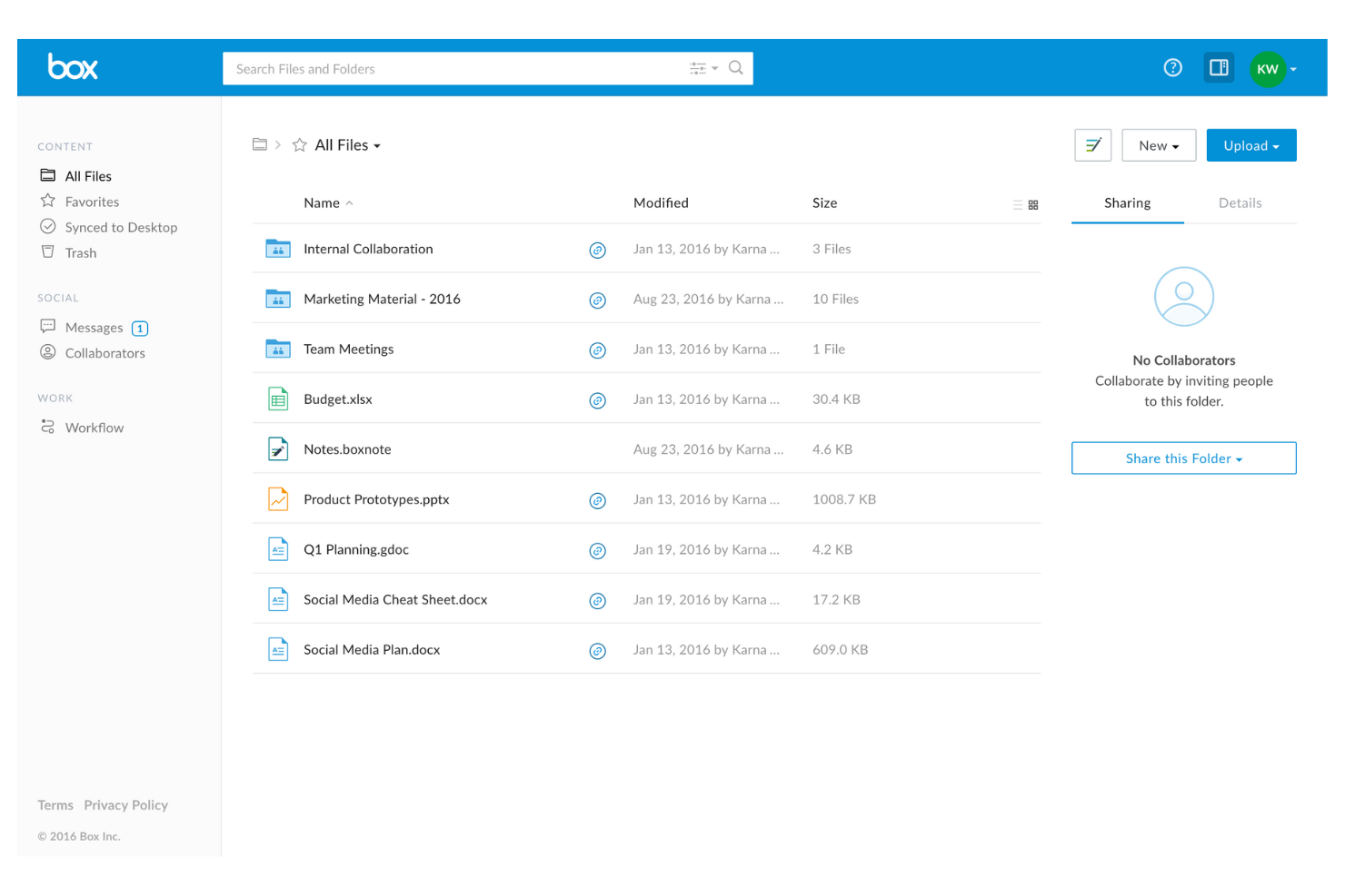 Box screenshot - Le 10 migliori alternative a Google Drive recensite nel 2026