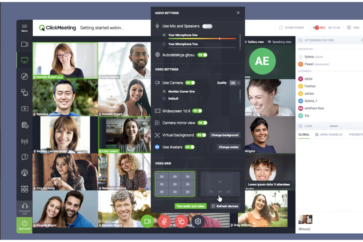 ClickMeeting screenshot - Le 10 migliori alternative a Webex nel 2026
