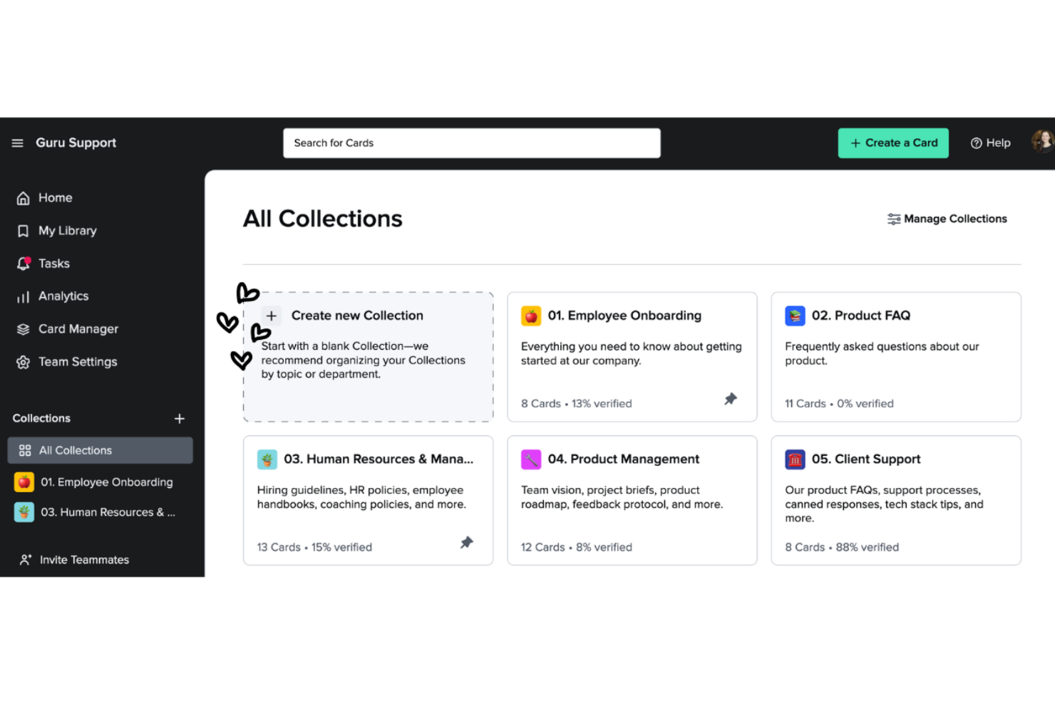 Guru screenshot - Le 10 migliori alternative a Google Workspace recensite nel 2026