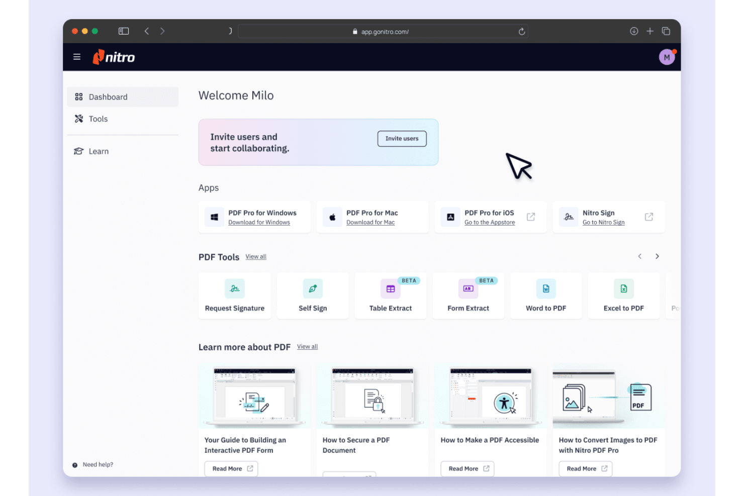 Nitro PDF screenshot - Les 10 meilleures alternatives à Adobe Acrobat évaluées en 2026