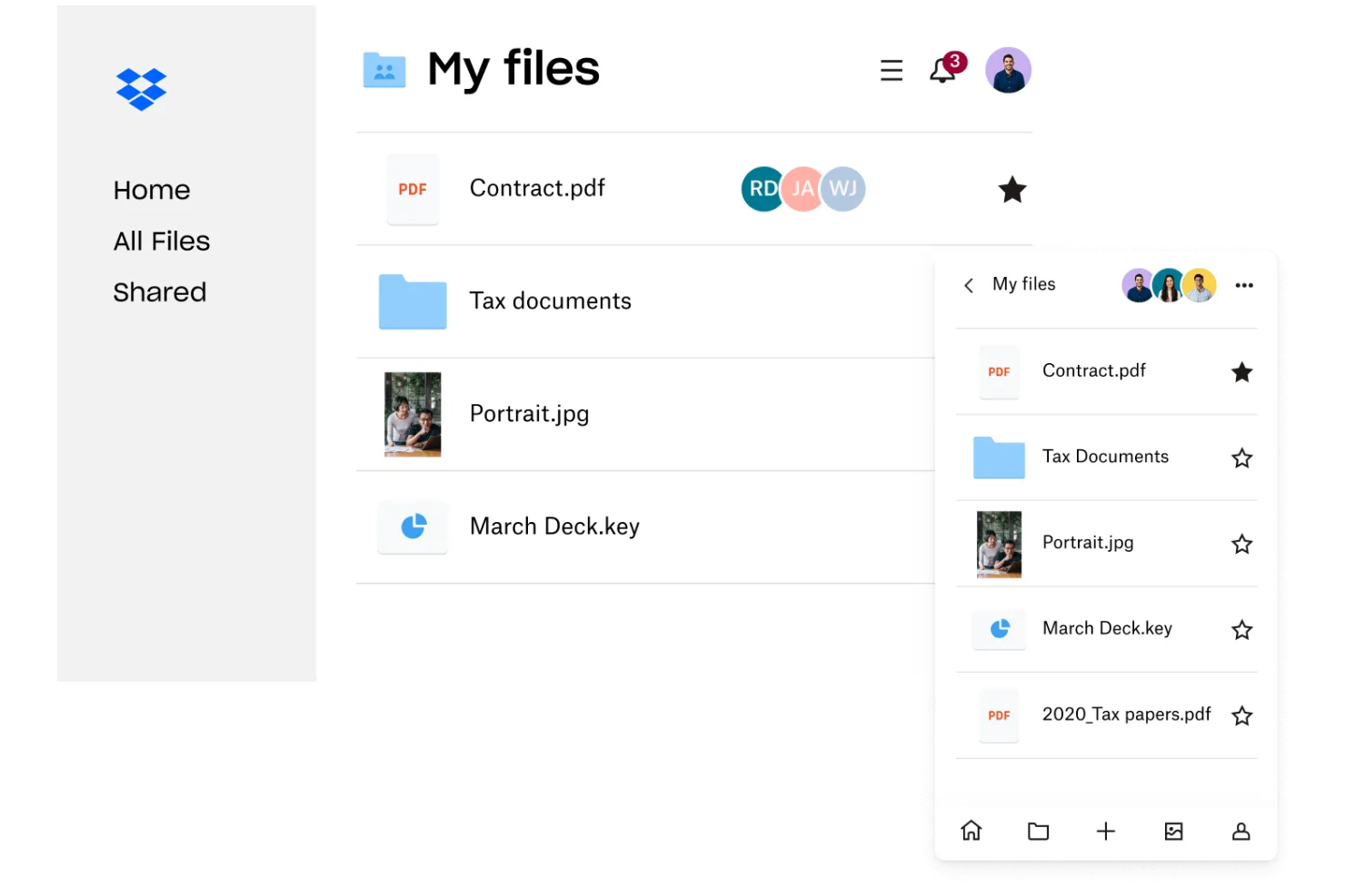 Dropbox screenshot - 10 Beste alternatieven voor Google Drive beoordeeld in 2026