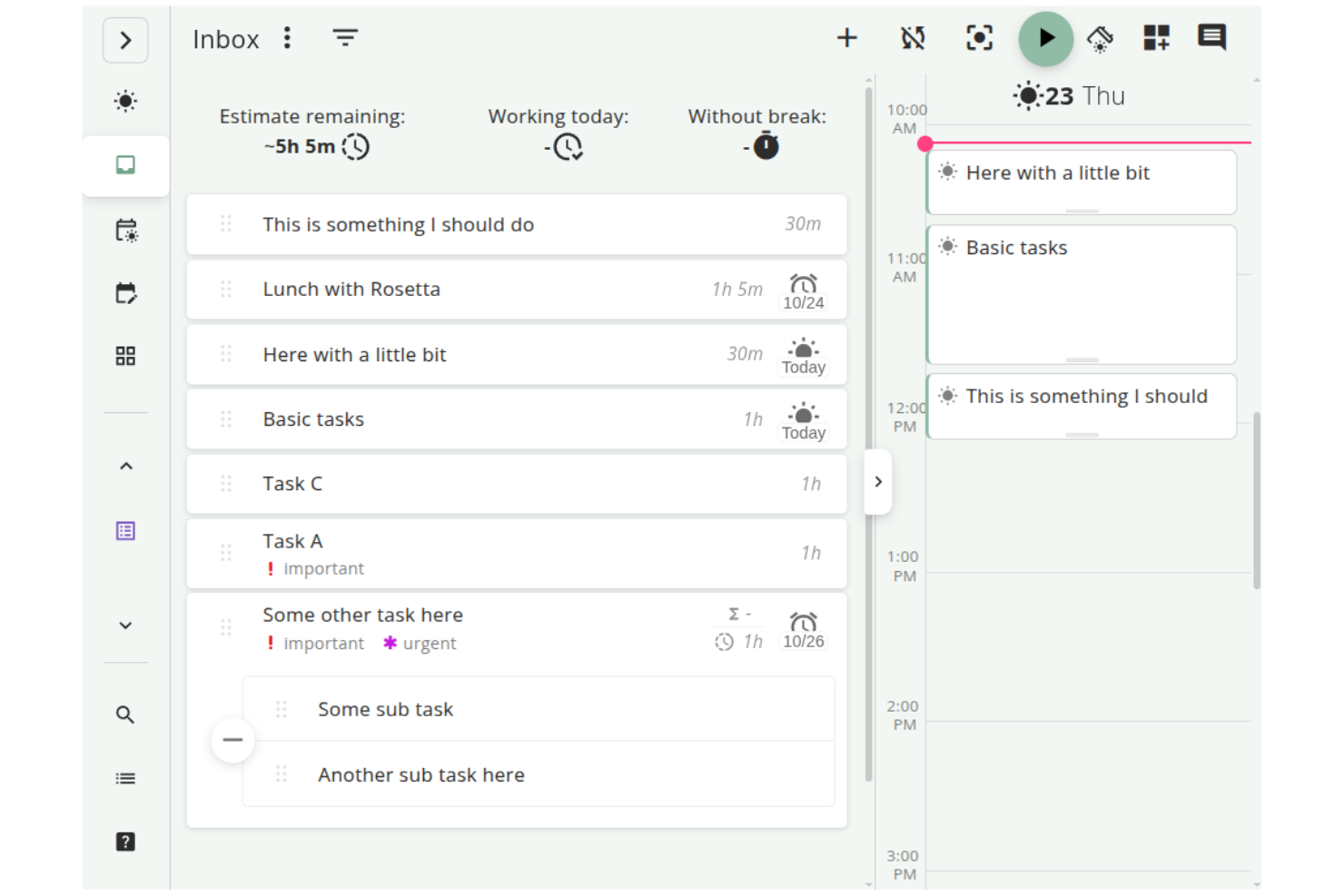 Super Productivity screenshot - Les 10 meilleures alternatives à Google Workspace évaluées en 2026