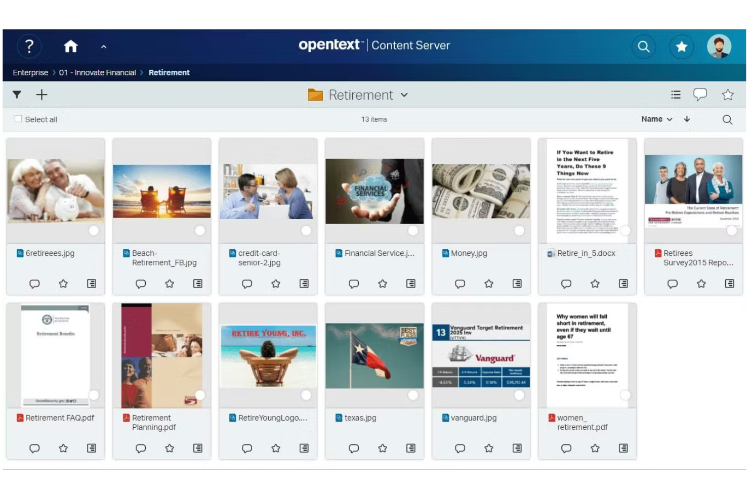 OpenText screenshot - Le 10 migliori alternative ad Adobe Experience Manager nel 2026