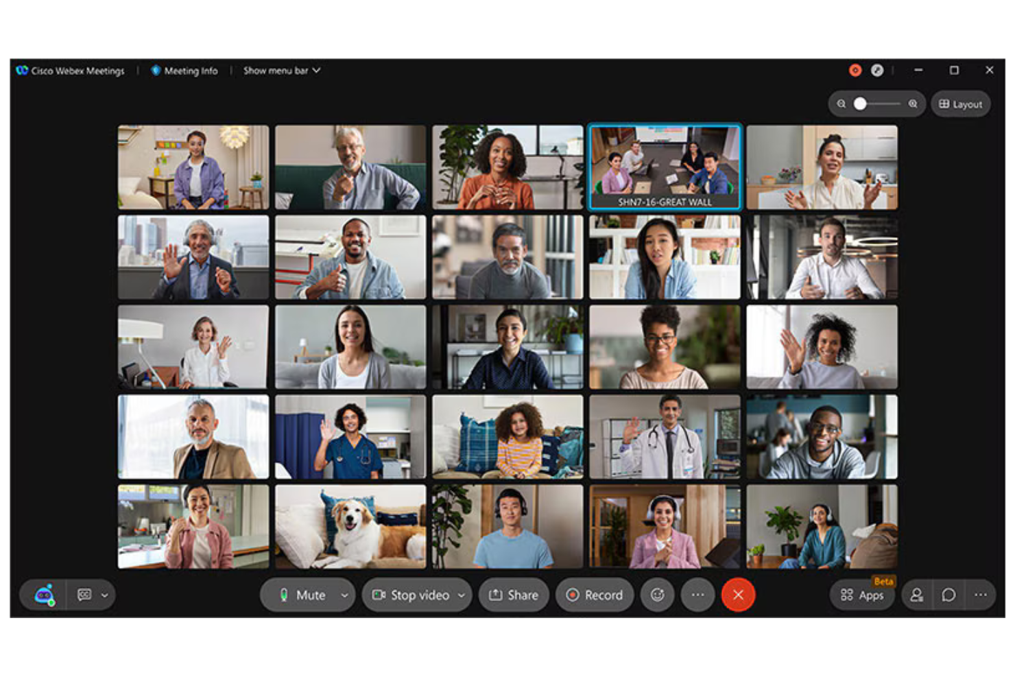 Cisco Webex screenshot - Le 10 migliori alternative a Google Workspace recensite nel 2026