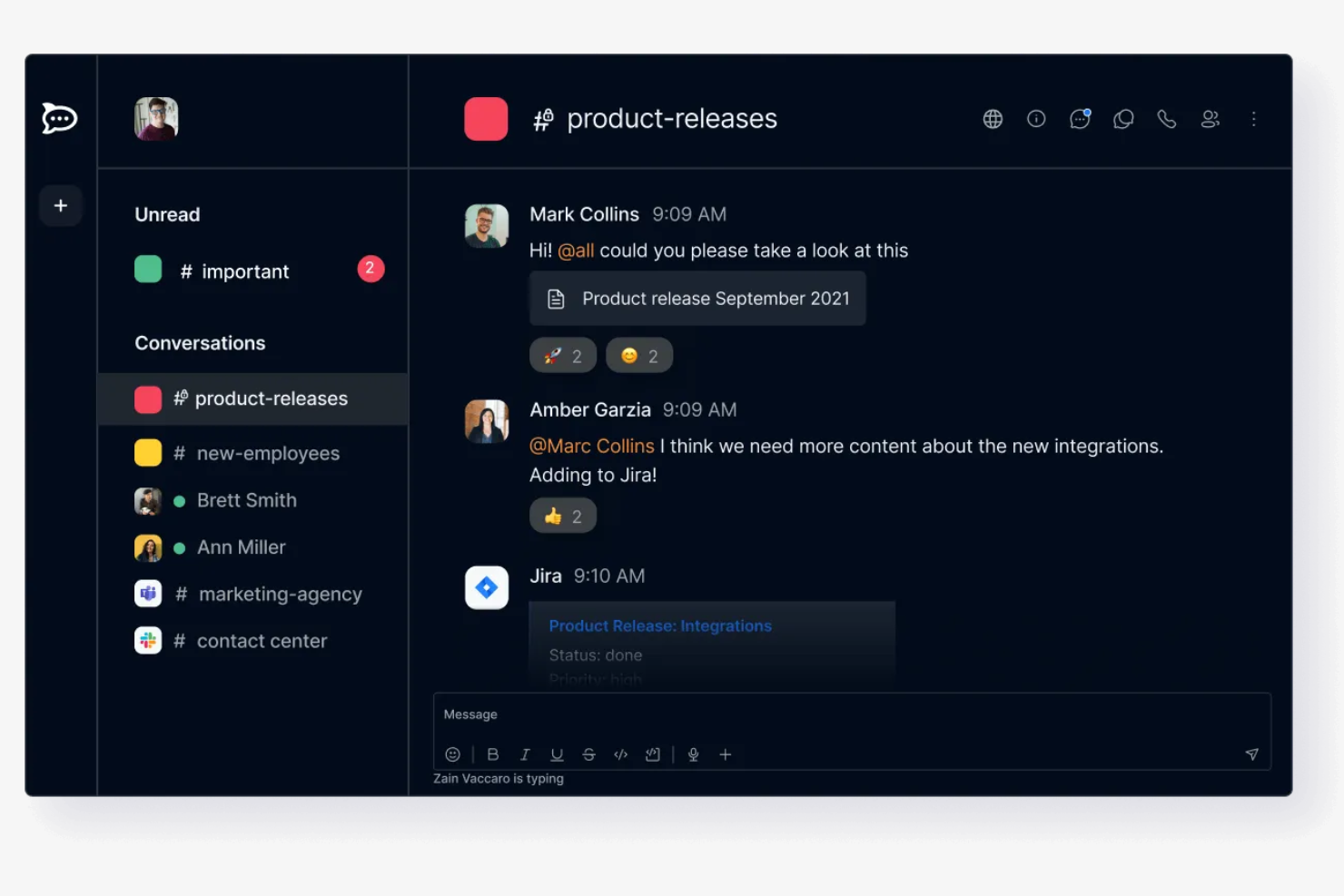 Rocket.Chat screenshot - Le 10 migliori alternative a Slack recensite nel 2026