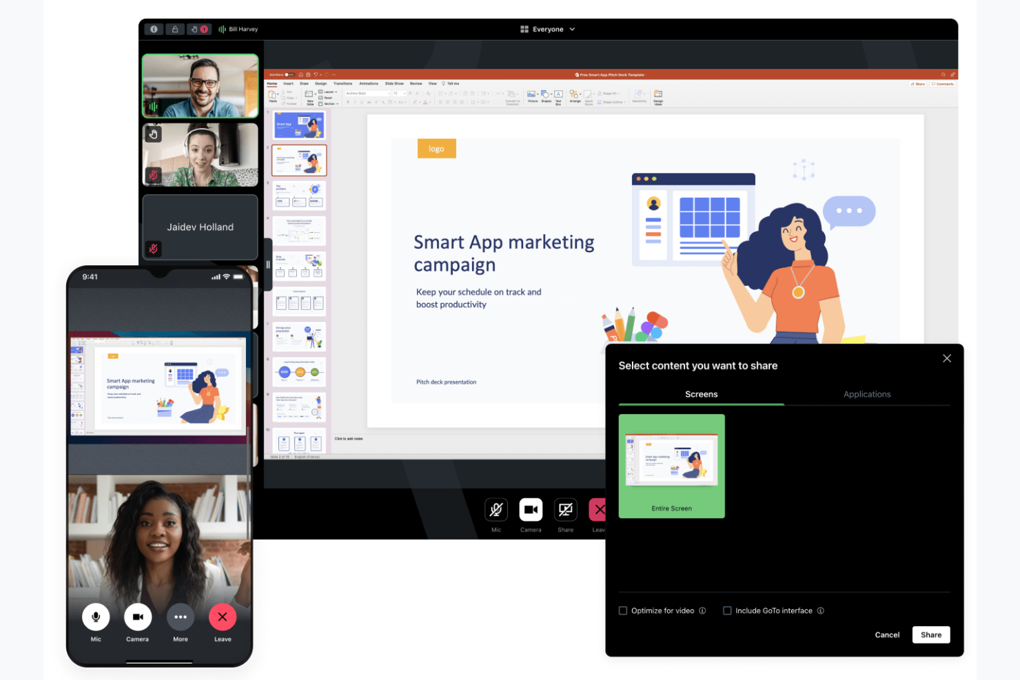 GoTo Meeting screenshot - 10 beste Zoom-Alternativen im Test 2026