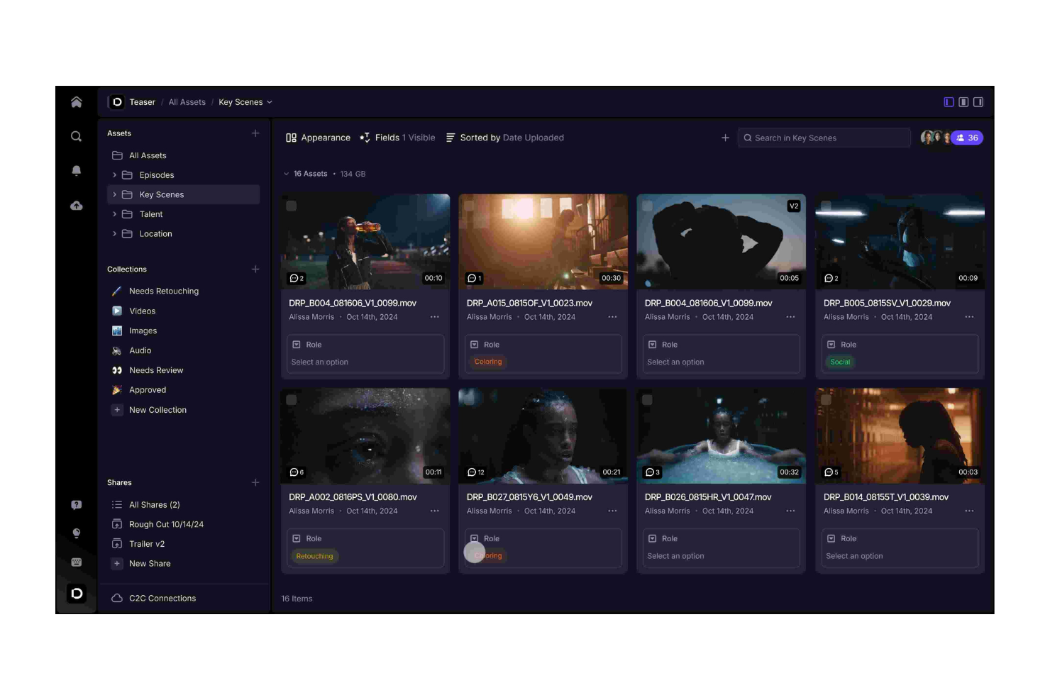 Frame.io screenshot - 10 beste Filecamp-Alternativen im Test 2026