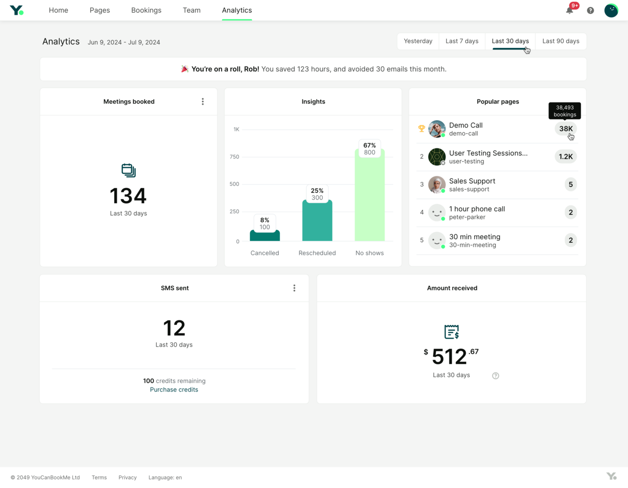 YouCanBookMe screenshot - Le 10 migliori alternative a Calendly recensite nel 2026
