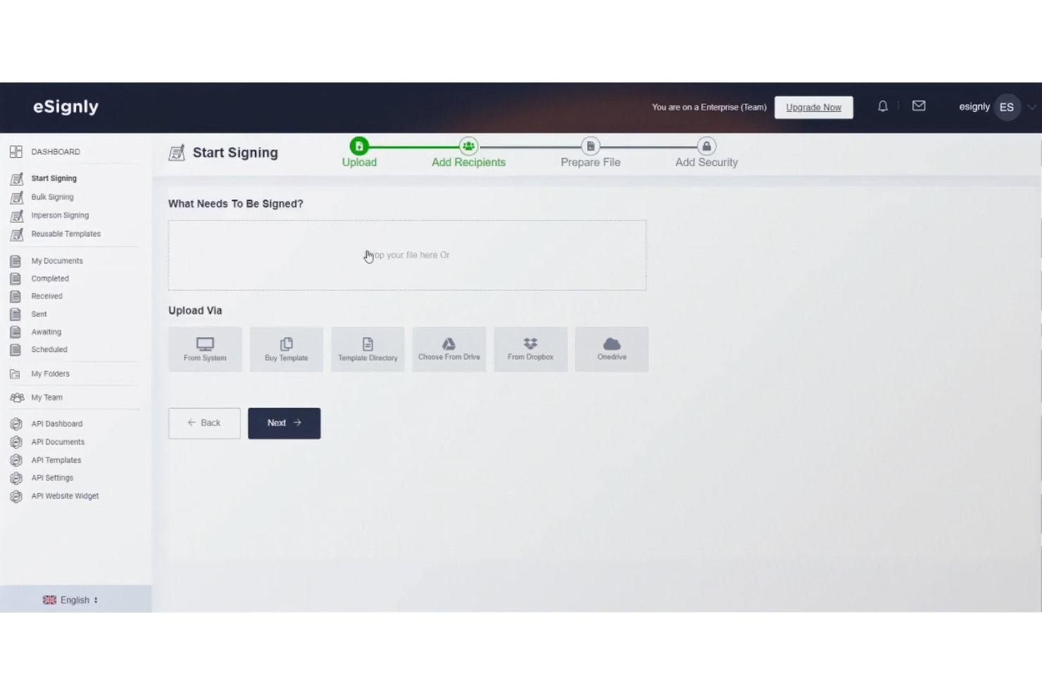 eSignly screenshot - Die 10 besten Docusign-Alternativen im Test 2026