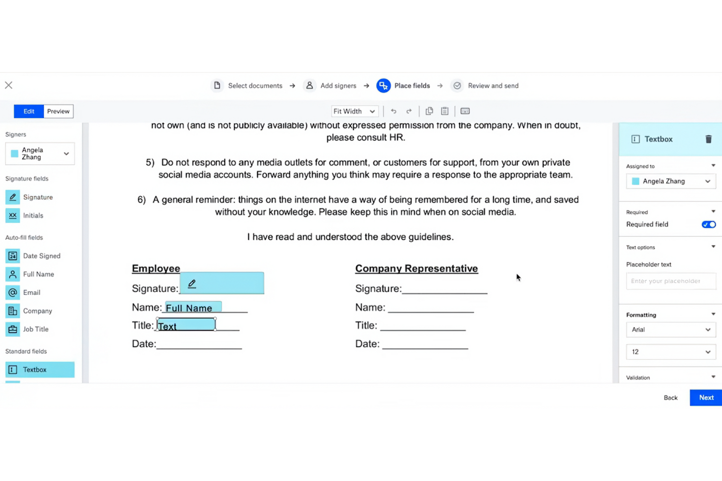 Dropbox Sign screenshot - Die 10 besten Docusign-Alternativen im Test 2026