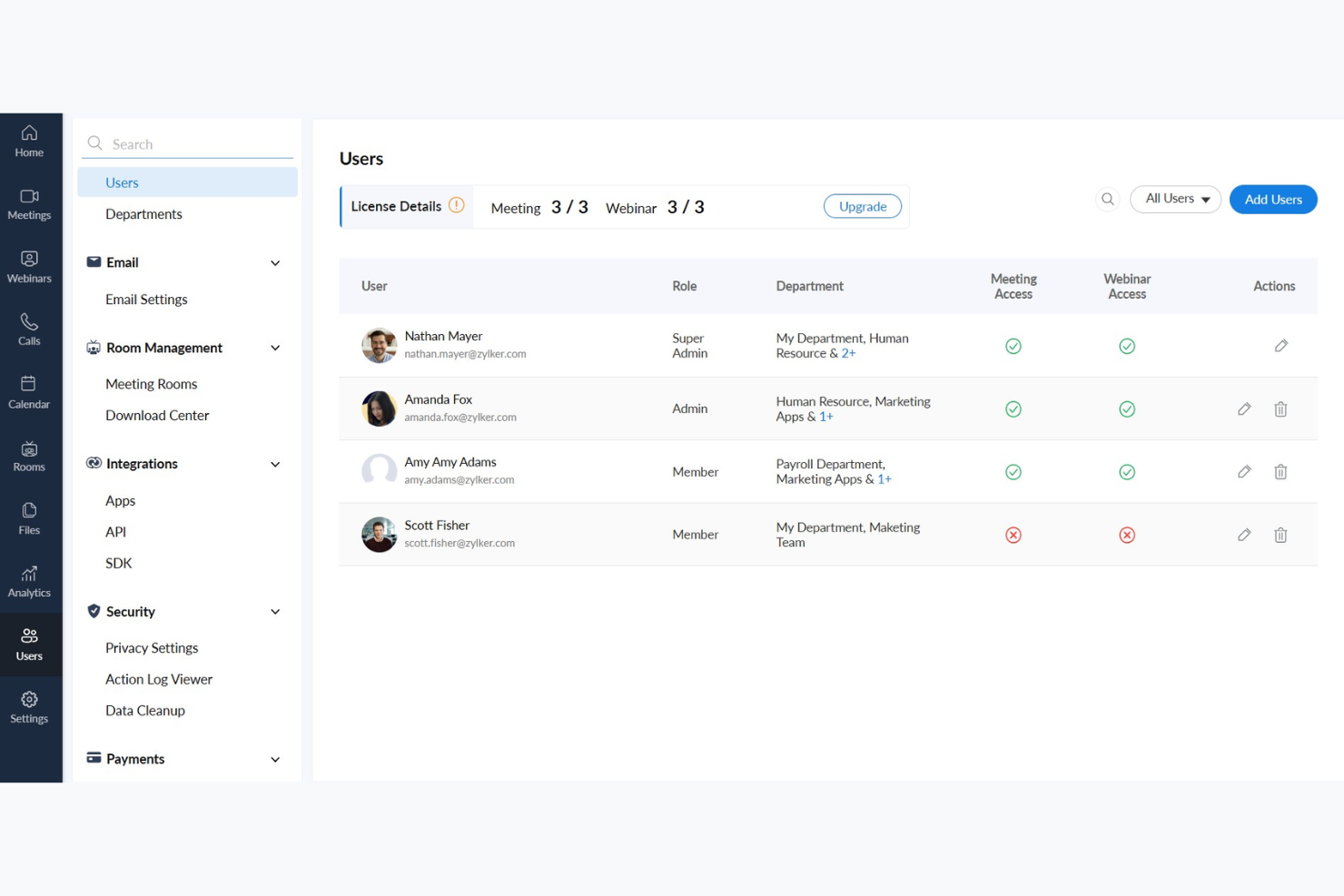 Zoho Meeting screenshot - 10 beste Zoom-alternatieven beoordeeld in 2026