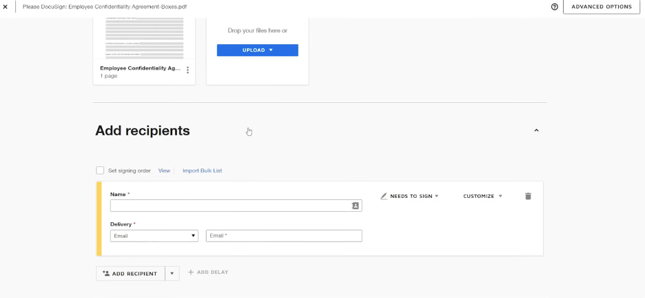 Docusign screenshot - 10 migliori alternative a PandaDoc recensite nel 2026
