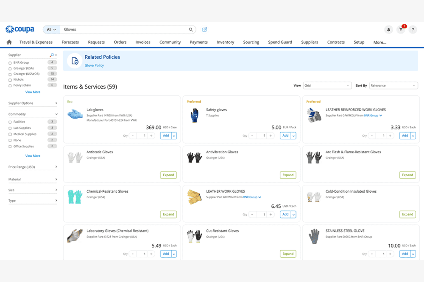 Coupa screenshot - Las 10 mejores alternativas a Conga analizadas en 2026