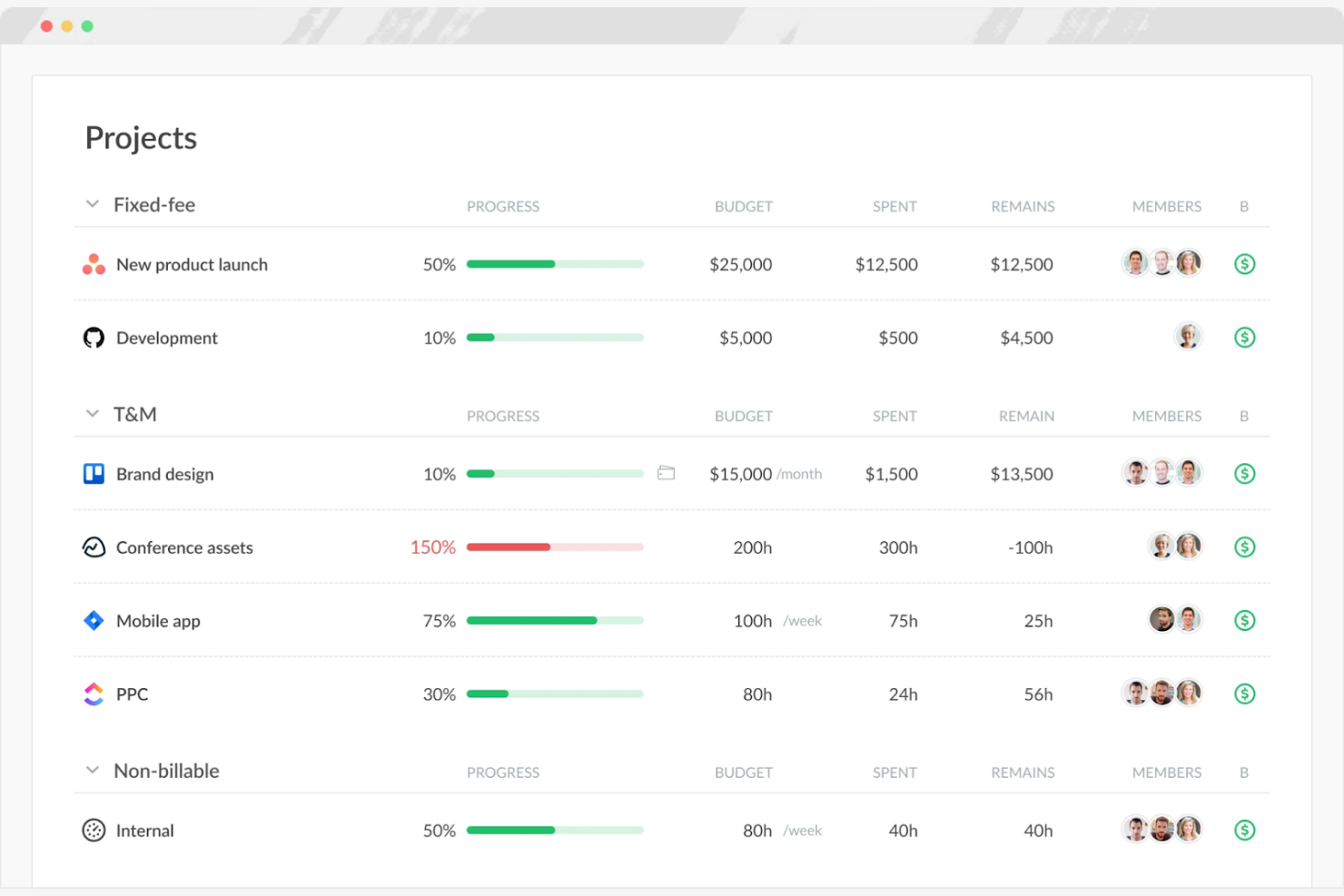 Everhour screenshot - Die 10 besten RescueTime-Alternativen im Test 2026