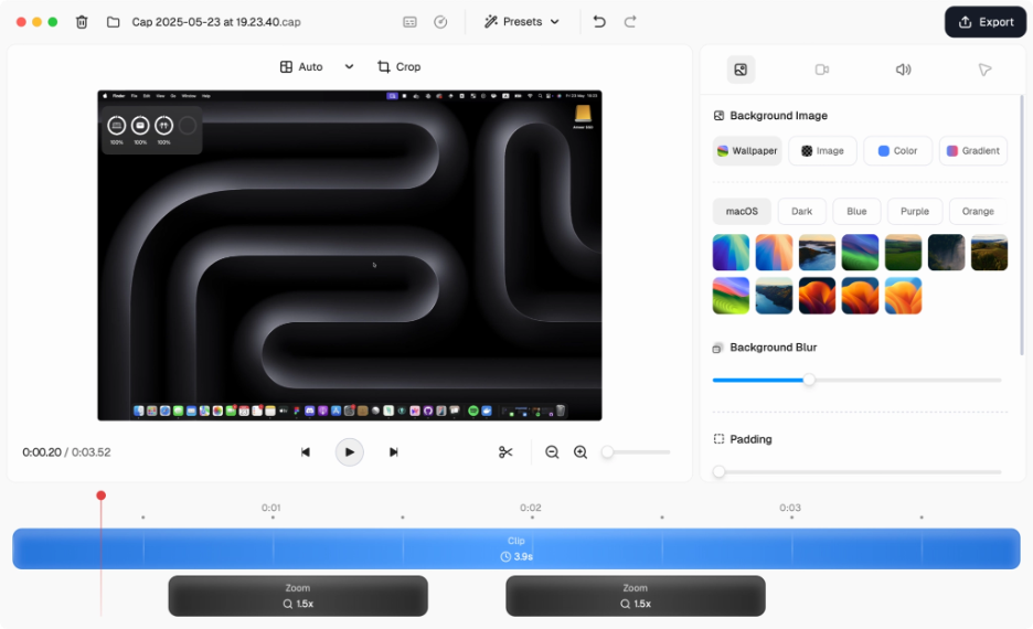 Cap.so screenshot - Las 10 mejores alternativas a Loom analizadas en 2026