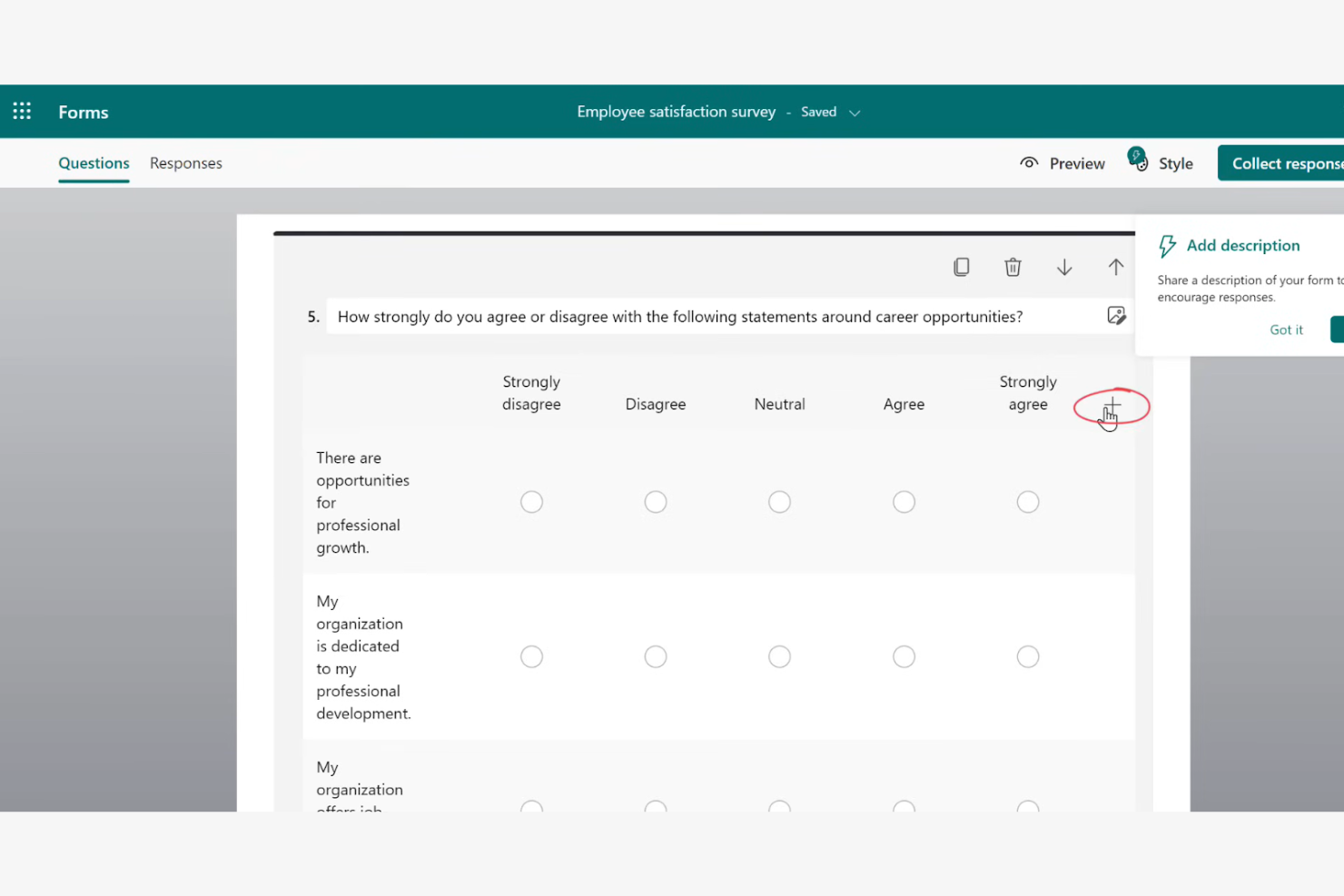 Microsoft Forms screenshot - 10 meilleures alternatives à Wufoo examinées en 2026