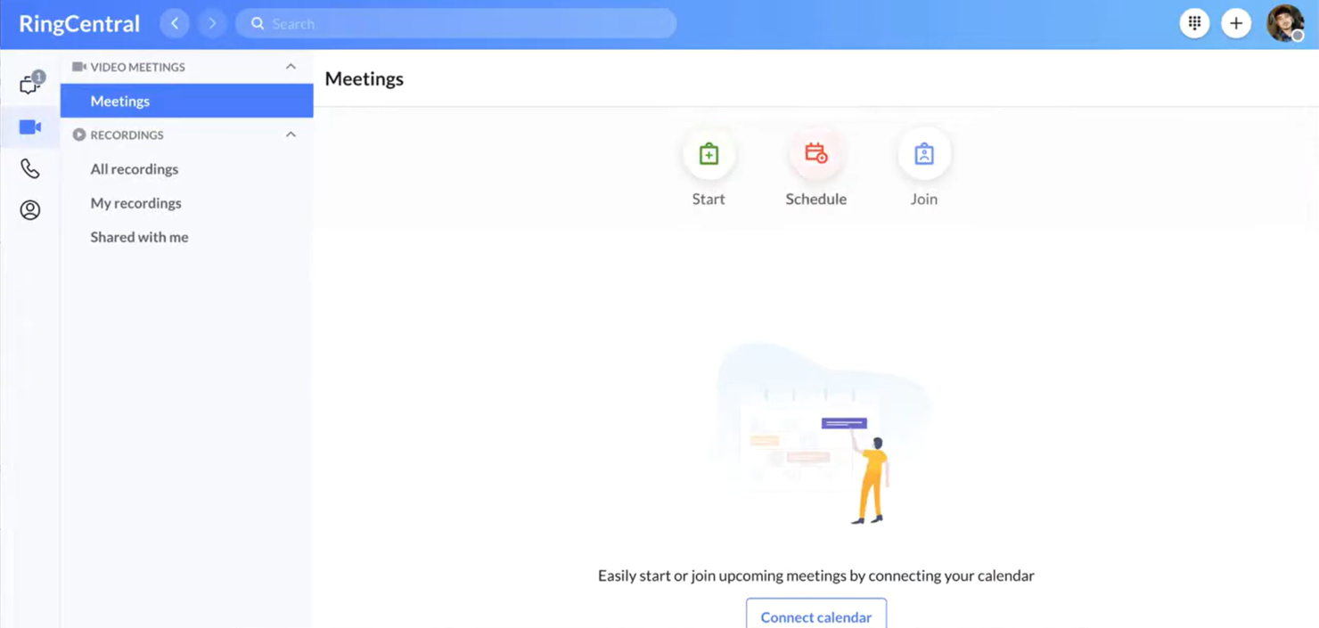 RingCentral screenshot - Die 10 besten Alternativen zu Skype for Business im Test 2026