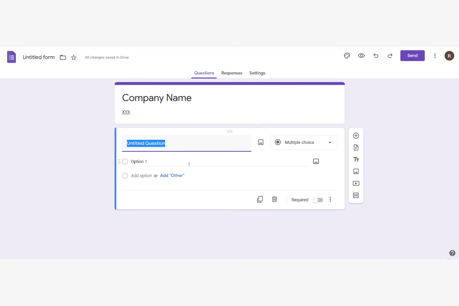 Google Forms screenshot - 10 migliori alternative a Wufoo recensite nel 2026