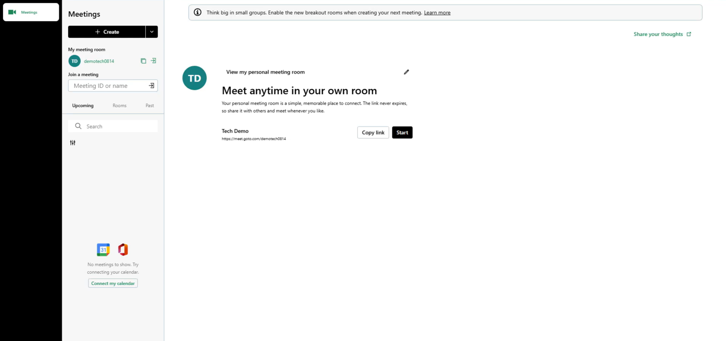 GoTo Meeting screenshot - Die 10 besten Alternativen zu Skype for Business im Test 2026