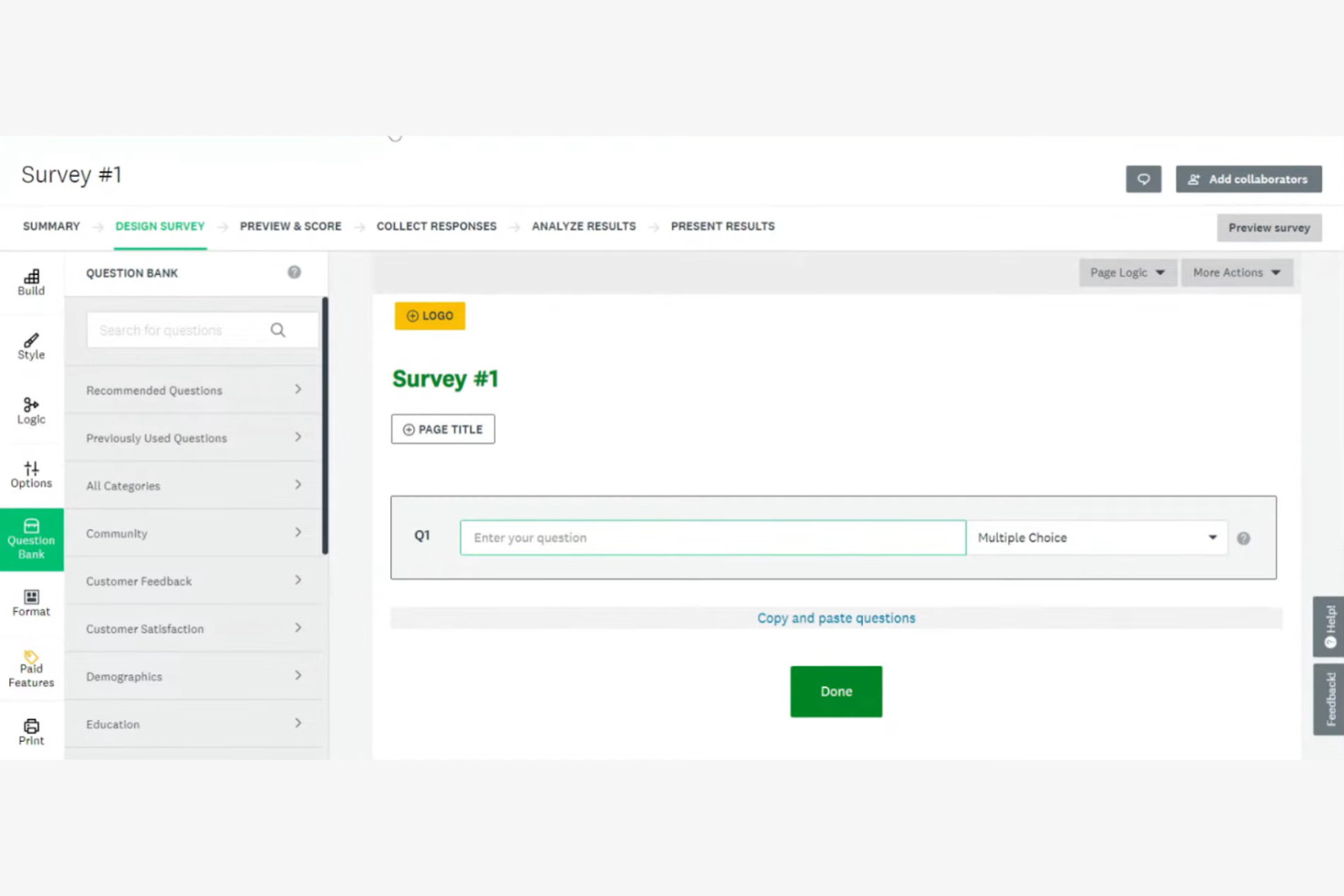 SurveyMonkey screenshot - 10 migliori alternative a Wufoo recensite nel 2026