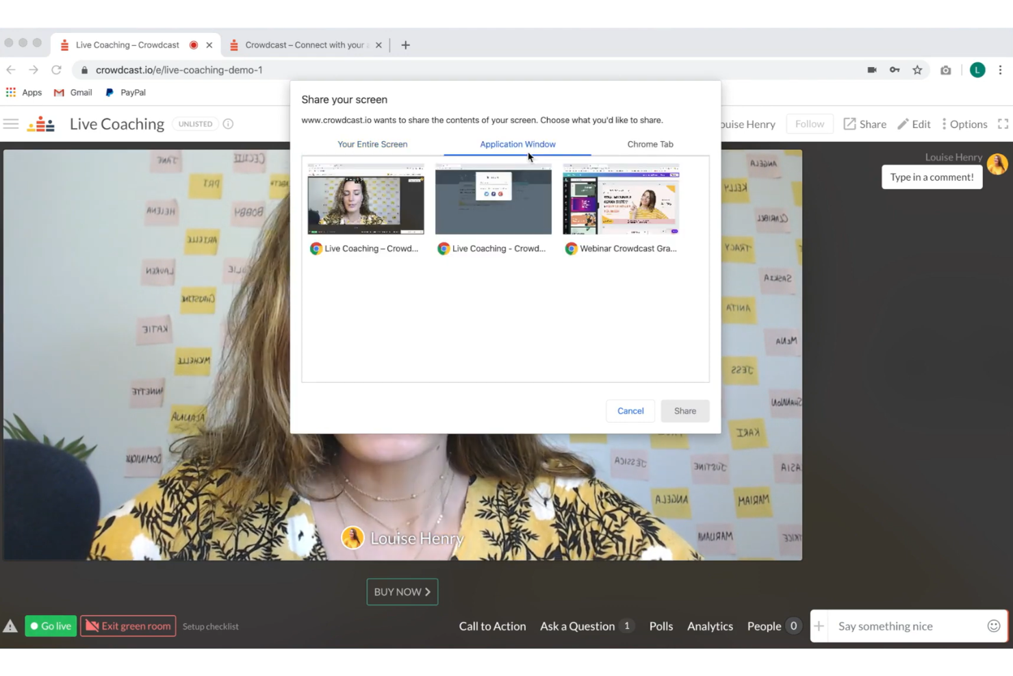 Crowdcast screenshot - 10 beste Livestorm-alternatieven in 2026