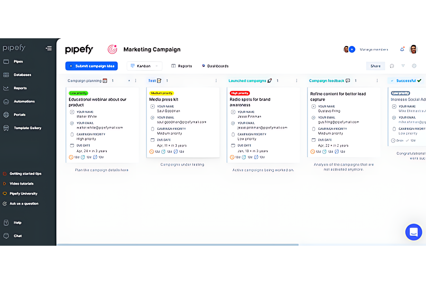 Pipefy screenshot - 10 parasta prosessiautomaatio-ohjelmistoa arvioituna vuonna 2026
