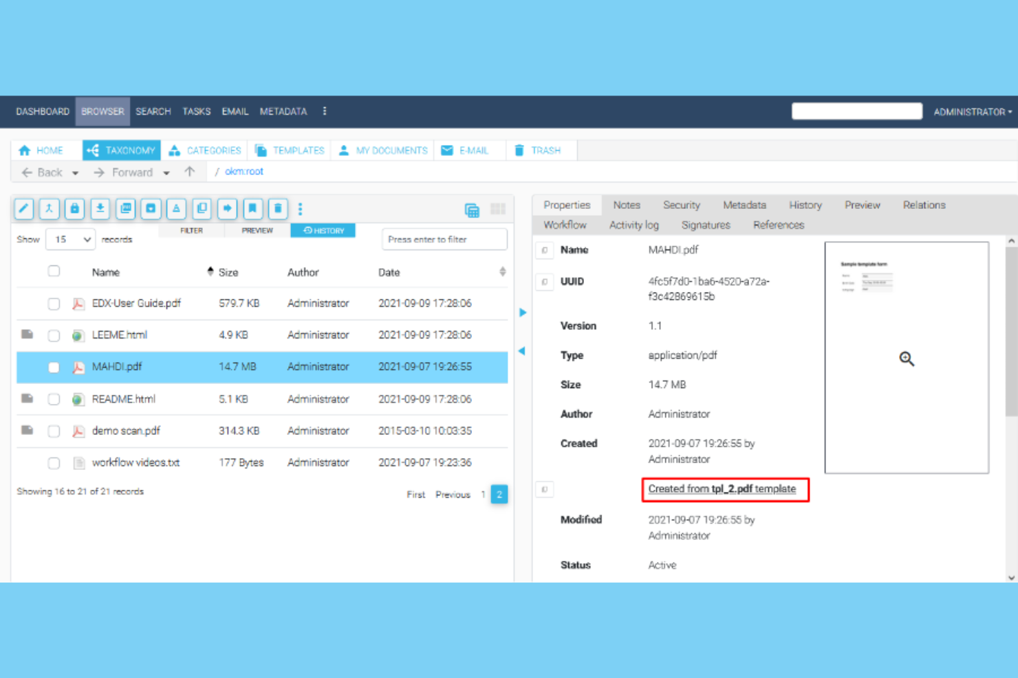 OpenKM screenshot - 10 bedste softwareløsninger til personlig dokumenthåndtering i 2026