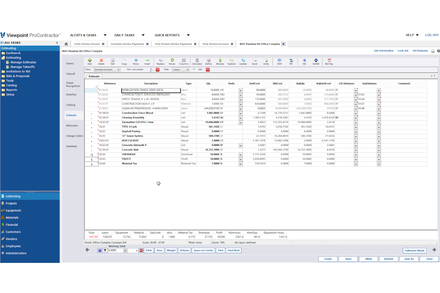 ProContractor screenshot - De 10 bedste softwaresystemer til byggesamarbejde anmeldt i 2026