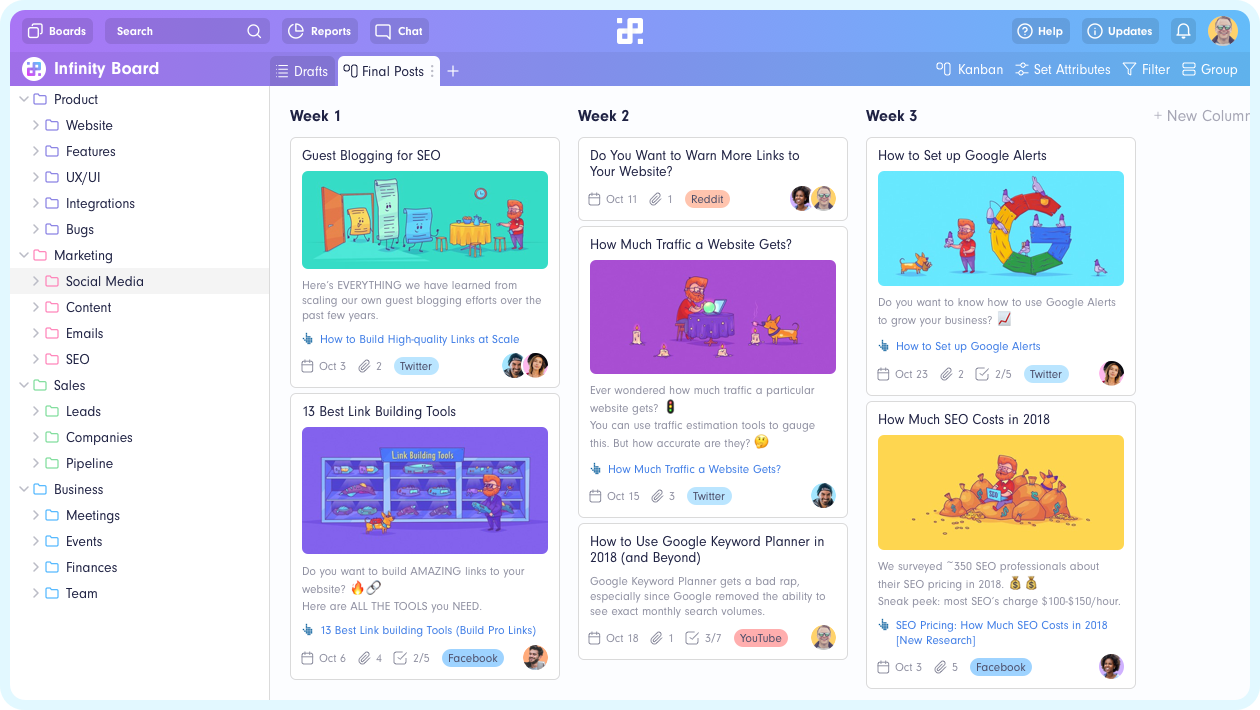 Infinity screenshot - 10 Best ClickUp Competitors and Alternatives: Reviewed in 2026