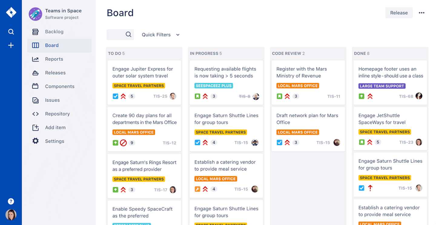 Jira Software screenshot - 10 Best Scrum Tools Reviewed And Compared For 2024