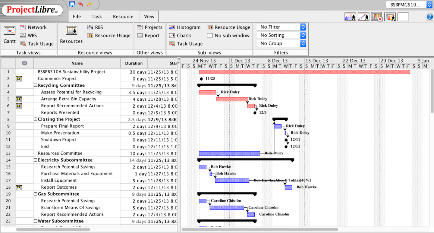 ProjectLibre screenshot - 29 Best Free Workflow Software For Small Teams In 2026