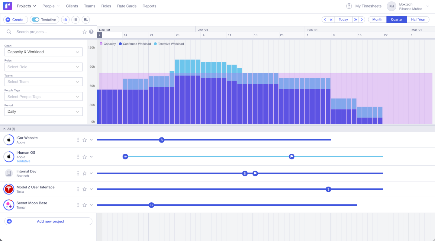 Runn screenshot - 10 Best Project Planning Tools for Teams in 2026