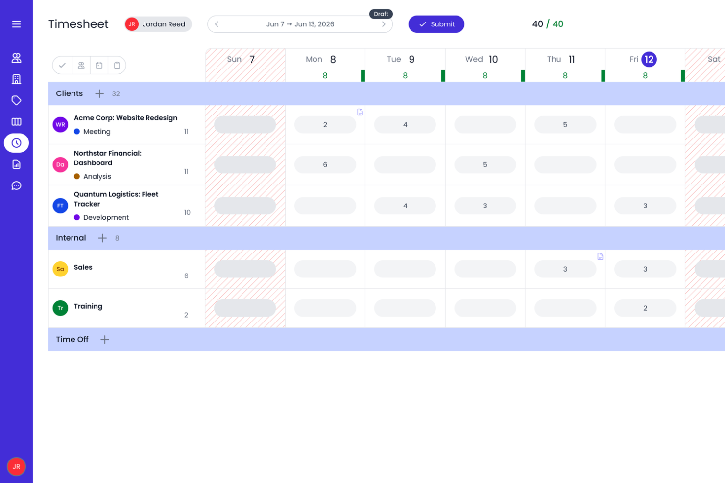 Beebole screenshot - 10 Best Time Tracking Software for Productivity In 2026
