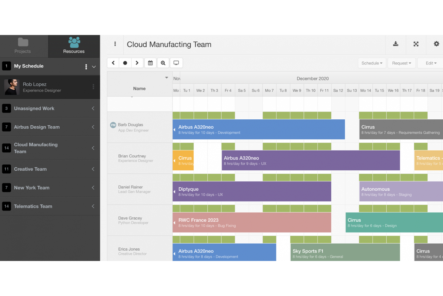 Hub Planner screenshot - 10 Best Web-Based Resource Scheduling Software For 2024