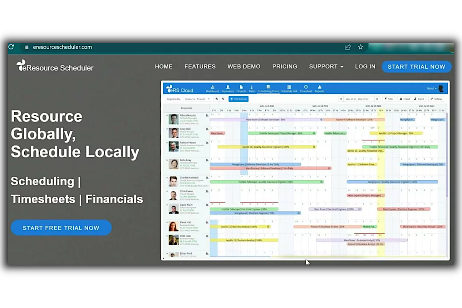 eResource Scheduler screenshot - 34 Best Capacity Planning Software Options For 2026