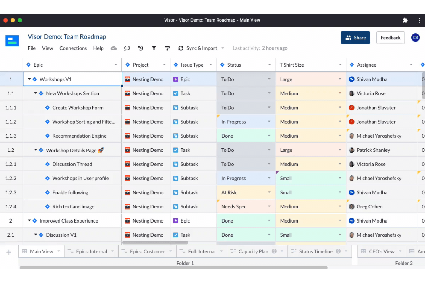 Visor screenshot - 15 Best Project Management Software Picked For 2024