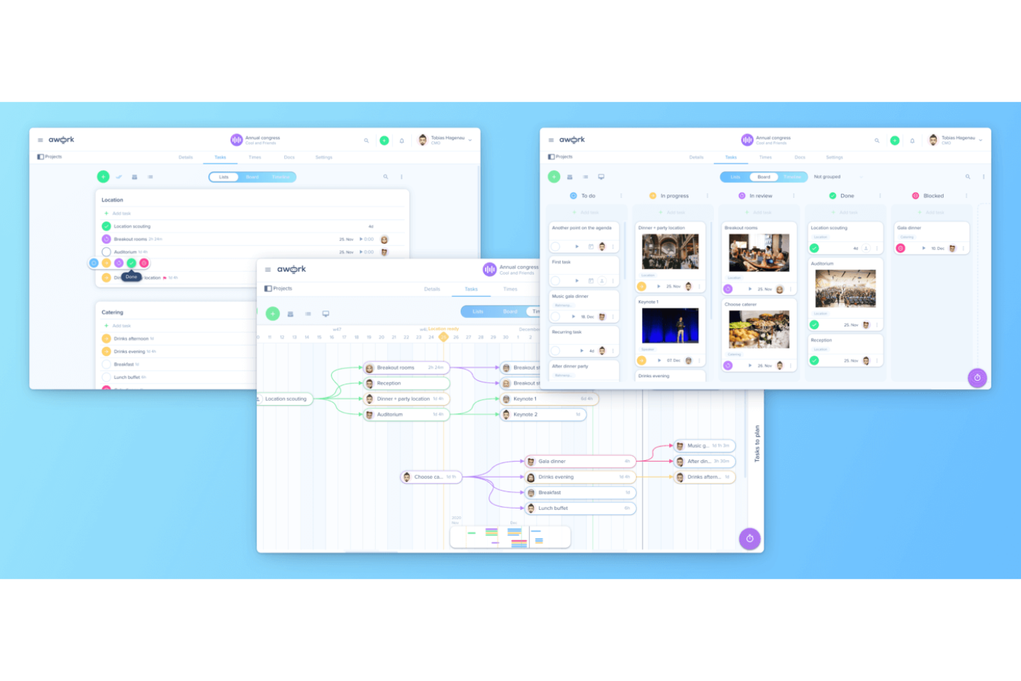 awork screenshot - 39 Easiest Project Management Software Tools In 2026
