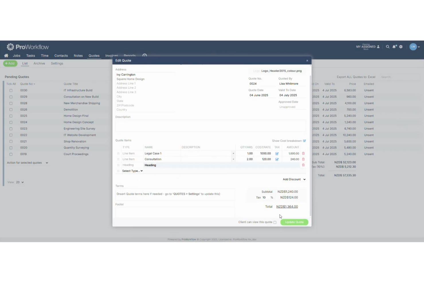 ProWorkflow screenshot - 39 Easiest Project Management Software Tools In 2026