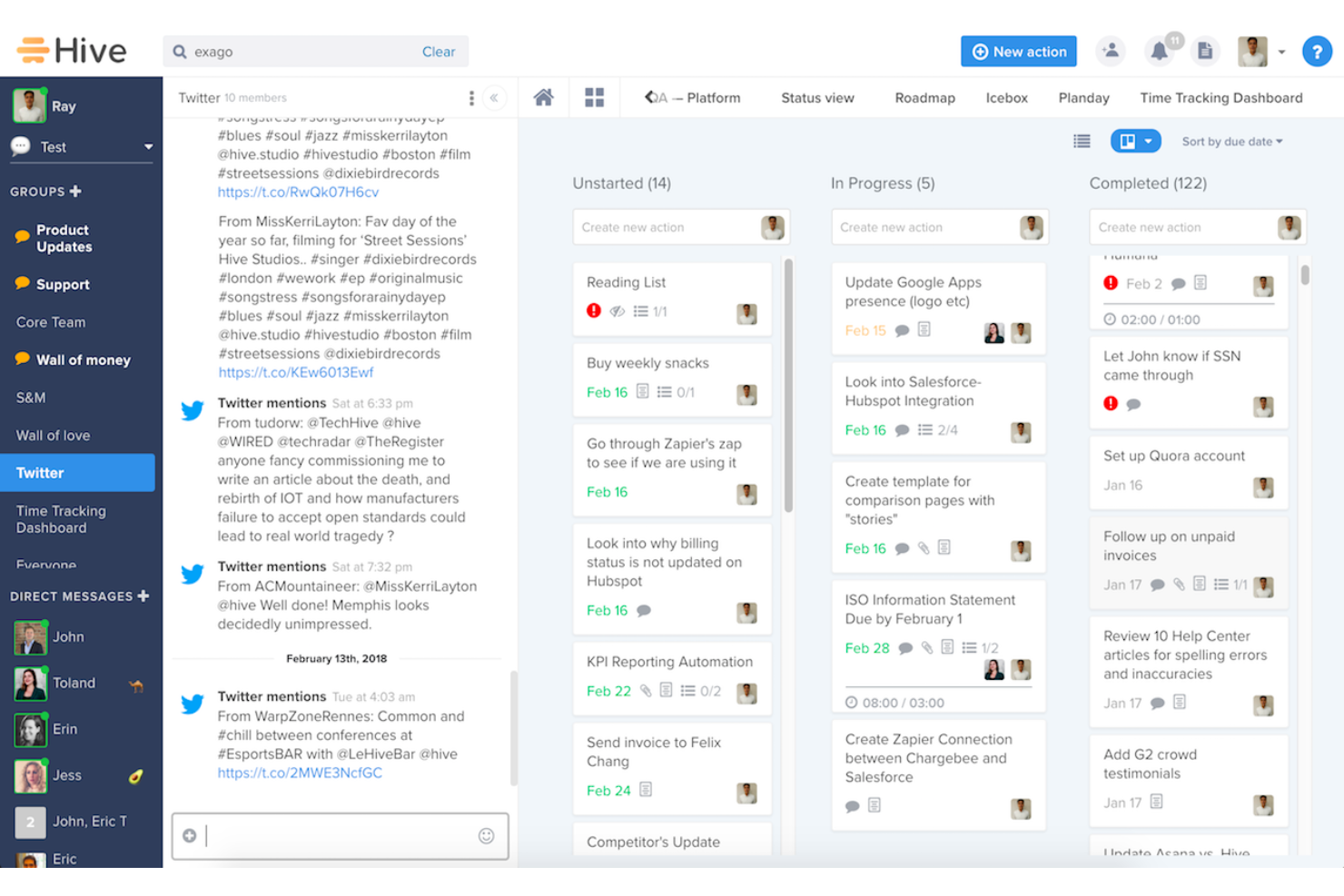 Hive screenshot - 10 Best Free Project Management Software Reviewed For 2026