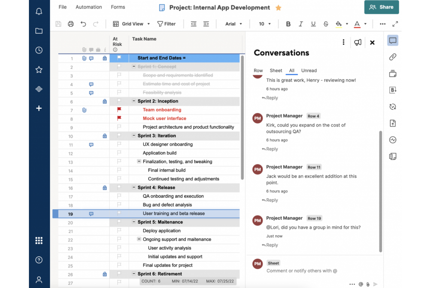 19 Best Project Management Software For Business In 2024 The Digital   Web App Library Categories Providers Screenshots 001 160 497 Pub Smartsheet Screenshot 1697608146 