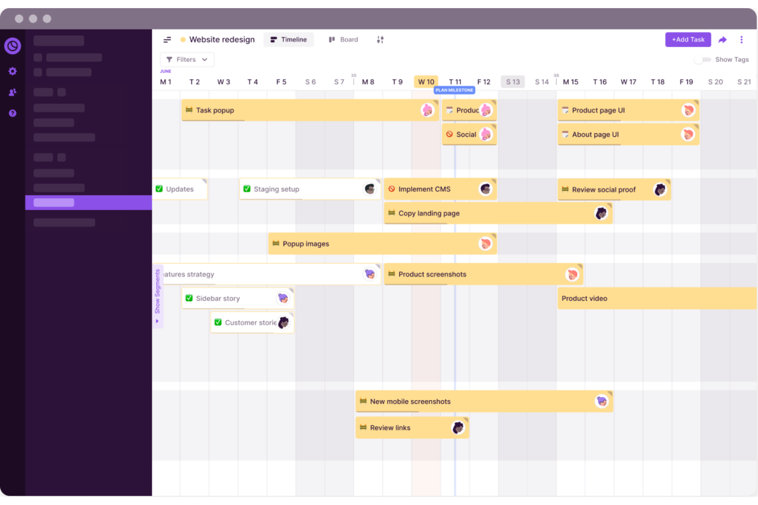 Toggl Plan screenshot - 20 Best Project Management Software with Gantt Charts of 2024