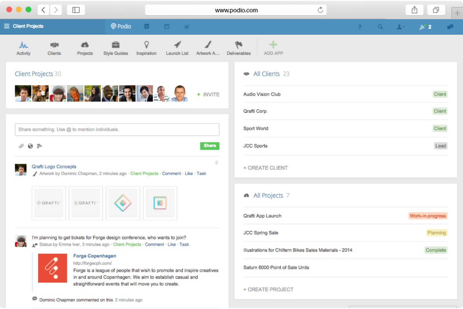 Podio screenshot - 20 Best Teamwork Alternatives Reviewed in 2026