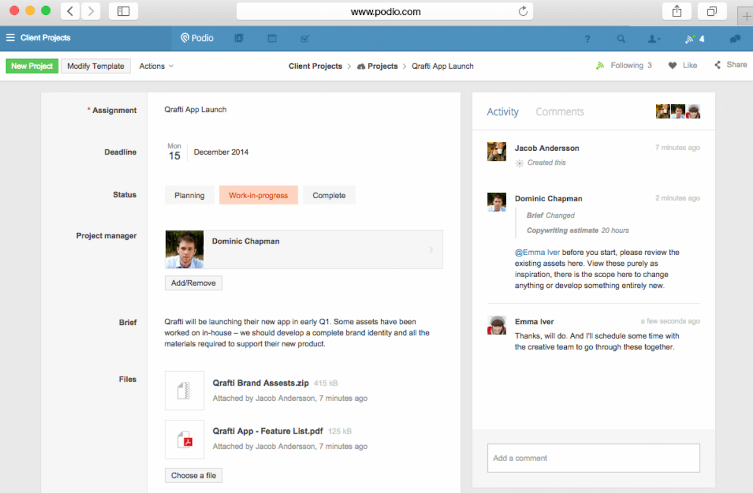Podio screenshot - 19 Best Kintone Alternatives Reviewed in 2025